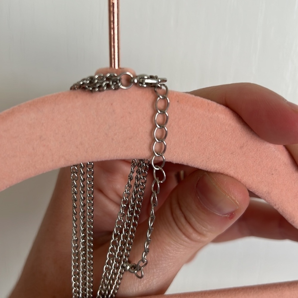 Silver Cross Multi Necklace - Picture 5 of 5